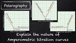 Explain the nature of Amperometric titration curves Polarography  Analytical Chemistry [upl. by Salli136]