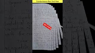 Conductance1 🔥Conductance Bsc 2nd Year Chemistry✍️✍️Conductance Notes📝📝short shorts chemistry [upl. by Yreva]