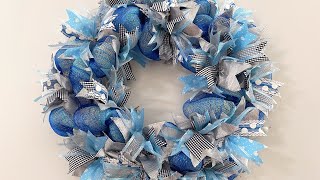 Make this beautiful wreath yourself  Wreath DIY Wreath Tutorial  Winter Wreath  Christmas Wreath [upl. by Fiedler]