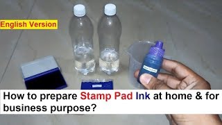 Stamp Pad Ink Making 100 Real Formula [upl. by Anairotciv]