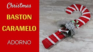 Tutorial DIY Cómo hacer un Adorno de Bastón de Caramelo para Navidad [upl. by Richara19]