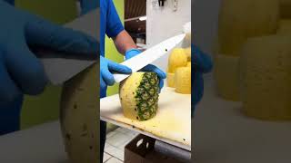 A skillful man Cutting pineapple 🍍 like machine😱 [upl. by Relyuc]