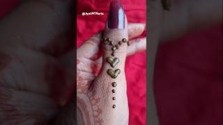 Finger mehandi design ❣️😌new finger mehandi designshorts ytshort mehndi Jyoti9T9arts love [upl. by Nena]