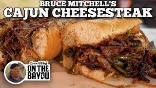 Bruce Mitchells Cajun Cheesesteak  Blackstone Griddles [upl. by Frymire]