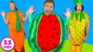 Yummy Fruits and Vegetables  Kids Songs Collection [upl. by Nuris]