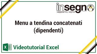 Excel Menu a tendina concatenati dipendenti [upl. by Zimmer]