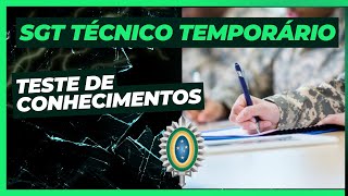 SARGENTO TÉCNICO TEMPORÁRIO  TESTE DE CONHECIMENTO  EXÉRCITO BRASILEIRO [upl. by Socram]