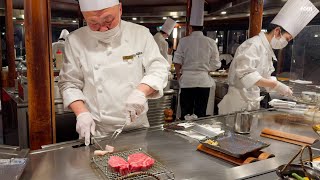 430 Wagyu Dinner in Tokyo  Teppanyaki in Japan [upl. by Korten601]