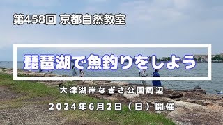 【観察会】2024年6月観察会「琵琶湖で魚釣りをしよう」（大津湖岸なぎさ公園周辺） [upl. by Celestia]