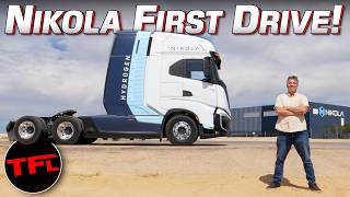 Watch Out Tesla Semi Truck  The Nikola Tre FCEV Runs On Hydrogen AND I Drive it [upl. by Avitzur]