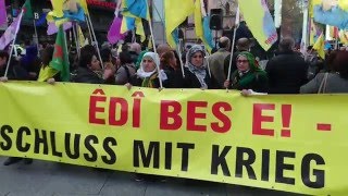 Kurden und TürkenDemos Köln  10 April 2016 [upl. by Larcher]