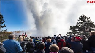 Live Footage of Yellowstone Park Hydrothermal Explosions [upl. by Hsina]