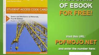 MasteringEngineering with Pearson eText Standalone Access Card for Statics and Mechanics of Ma [upl. by Oeramed]