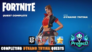 How to complete Dynamo TNTina quests in fortnite [upl. by Yelha47]