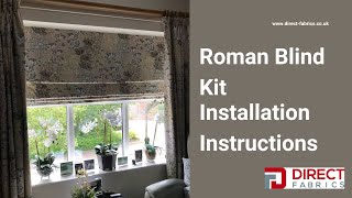 How to Install Roman Blind Kits  Roman Blind Kit Fitting Instructions [upl. by Leaper]