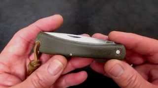 GEC 71 Bull Nose Sodbuster in Green Micarta Classic on Top of Classic [upl. by Stearn]