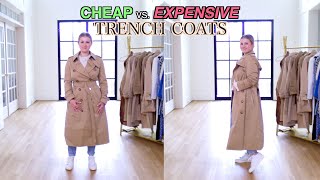 TRENCH COATS  Cheap vs Expensive [upl. by Aynnat]