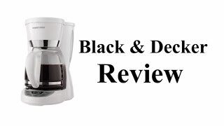 Black amp Decker CM1050W Coffee Maker Review [upl. by Justen]