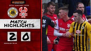 Match Highlights Boston United 20 Harriers 250120 [upl. by Wendall828]