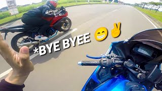 FUN GASPOL GSX R150 Vs R15 V1 🗿 SUNMORI ICE BSD [upl. by Hsevahb128]