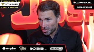 Eddie Hearn REACTS To Boxxer Legal Dispute Frank Warren Handshake amp Anthony JoshuaFrancis Ngannou [upl. by Chap]