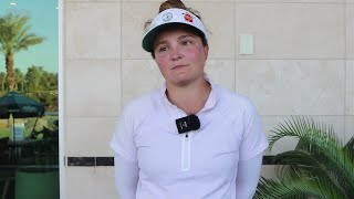 Fatima Fernandez Cano Second Round Interview  2024 Epson Tour Championship at Indian Wells [upl. by Ariday]