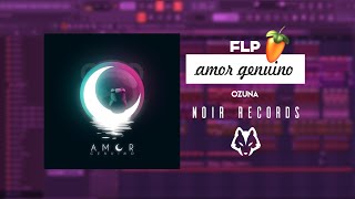 AMOR GENUINO  Ozuna ✘ NOIR Records ✘ FLP Gratis Instrumental Original [upl. by Olonam]