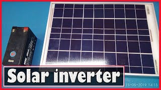 Solar inverter  How to connect a solar panel to a 12 volt battery  without charge controller [upl. by Anedal63]