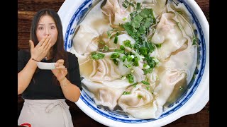 When I Need a Hug I Make This  Wonton Soup Hits the Spot amp My Soul is Happy Every Bite [upl. by Islek]