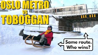 Can You Beat The Oslo Metro On A Toboggan [upl. by Diane-Marie]