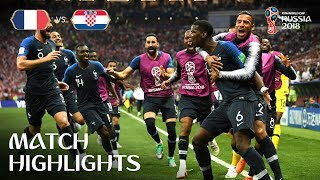 2018 WORLD CUP FINAL France 42 Croatia [upl. by Barbarese]