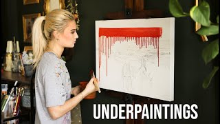 All about my underpaintings  TUTORIAL [upl. by Haag]