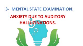 3 MSE Anxiety due to auditory hallucinations [upl. by Adnamaa]