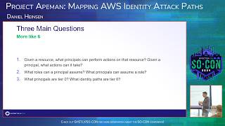 Project Apeman Mapping AWS Identity Attack Paths  Daniel Heinsen SOCON 2024 [upl. by Intirb758]