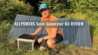 Best Power Bank For Overlanding  First Hand Allpowers Solar Generator Kit Review [upl. by Anihpesoj]