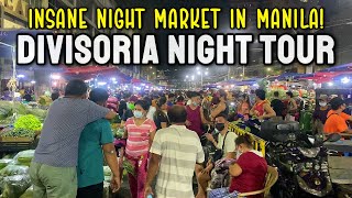 INSANE FILIPINO NIGHT MARKET in Manila Philippines  DIVISORIA  Manilas Biggest Night Market [upl. by Thunell]