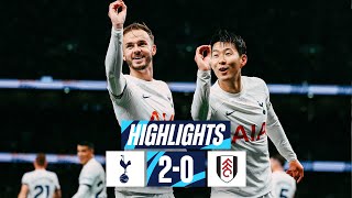 TOTTENHAM HOTSPUR 20 FULHAM  PREMIER LEAGUE HIGHLIGHTS  SON amp MADDISON SEND SPURS TOP [upl. by Aicia]