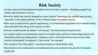 Risk Society [upl. by Enelra910]