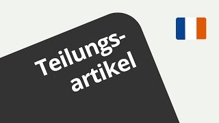 Der Teilungsartikel  Französisch  Grammatik [upl. by Ahseyd]