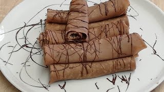 CRÊPE AU CHOCOLAT DIÉTÉTIQUE FACILE CUISINERAPIDE [upl. by Hosfmann66]