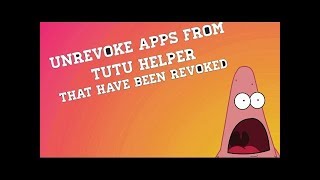 FIX CRASHESREVOKES OF APPS DOWNLOADED FROM TUTUAPP [upl. by Whitten]