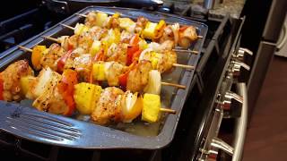 Chicken Kabobs in the Oven in 30 Minutes [upl. by Jarlen691]