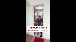 Minimum Size of a Bathroom [upl. by Anil]