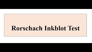 Rorschach inkblot test  Psychology  Iqra Sageer [upl. by Assili]