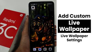 Add Custom Live Wallpaper In Redmi 13C  Live Wallpaper Settings [upl. by Hcelemile415]