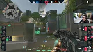 Shroud React to Boaster Knife Vanity  Valorant Champions FNatic vs C9 Blue [upl. by Atsira]