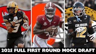 My 2025 NFL Mock Draft FULL FIRST ROUND [upl. by Ecirtnahs]