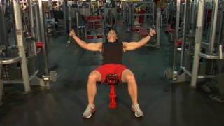 How to Do Incline Bench Cable Flys [upl. by Ynoffit45]