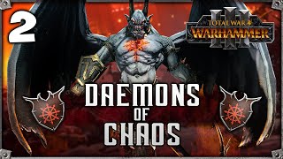 REALM OF THE BLOOD GOD Total War Warhammer 3  Daemon Prince  Daemons of Chaos Campaign 2 [upl. by Gloriane627]