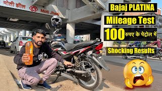 New Bajaj Platina 100cc Bs6 Mileage Test In 100 Rupees Petrol 2022  Kanpur To Lucknow [upl. by Tammany230]